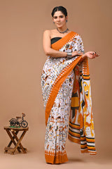 KARWAAN – MADHUBANI MUSE COTTON MUL MUL SAREE