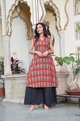 SYAHI BEGARBLOCK PRINTED KURTA SET