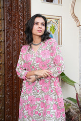 BLUSH BLOOM KURTA SET