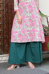 BLUSH BLOOM KURTA SET