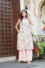 PASTEL MEADOW KURTA SET