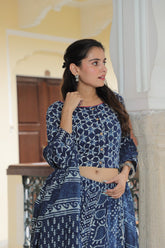 Indigo Rhythm AjrakhLehenga Set