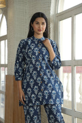 INDIGO BUTTI PRINT CO-ORD SET