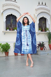 INDIGO DREAM TIE-DYE KAFTAN