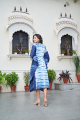 INDIGO DREAM TIE-DYE KAFTAN