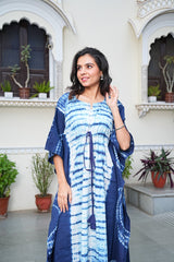 INDIGO DREAM TIE-DYE KAFTAN