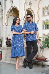 INDIGO HARMONY COUPLE OUTFIT SET