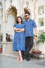 INDIGO HARMONY COUPLE OUTFIT SET