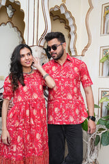 RED BLOOM COUPLE SET