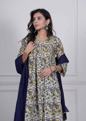 SUNEHRI NAZAARE – MUSTARD GARDEN 3 PIECE SET