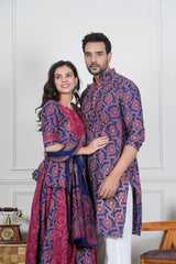 RANGRAAG B HANDBLOCK COUPLE SET