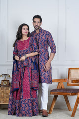 RANGRAAG B HANDBLOCK COUPLE SET