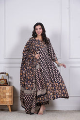 NAYRA – MIDNIGHT BLOSSOM ANARKALI SET