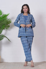 INDIGO ESSENCE” HAND BLOCK 3-PIECE SET