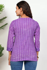 GULABI LEHER” COTTON TOP