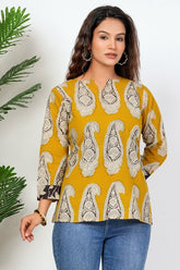 MUSTARD RAJVANSHI - COTTON TOP