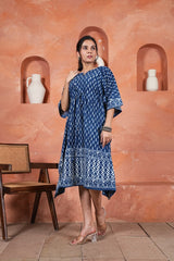 NEEL AANGAN – HANDCRAFTED KAFTAAN DRESS