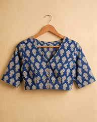 NEEL KAMALIKA – HAND BLOCK PRINTED COTTON CROP TOP