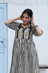 REKHA NOIR – HAND BLOCK PRINTED COTTON DRESS