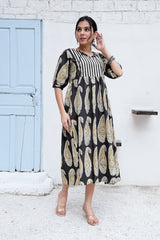SHYAM REKHA – HAND BLOCK PRINTED COTTON DRESS