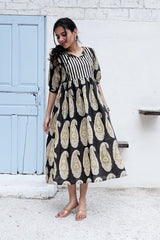 SHYAM REKHA – HAND BLOCK PRINTED COTTON DRESS