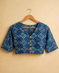 AMBAR BINDU – HAND BLOCK PRINTED COTTON CROP TOP