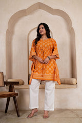 RADHA – HANDBLOCK PRINTED KAFTAN CO-ORD SET