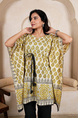 PEETAMBARI VEDA – HAND BLOCK KAFTAN CO-ORD SET