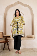 PEETAMBARI VEDA – HAND BLOCK KAFTAN CO-ORD SET