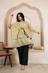 PEETAMBARI VEDA – HAND BLOCK KAFTAN CO-ORD SET