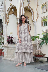 KASHISH BLOCK PRINT KURTA SET