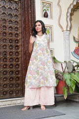 PASTEL MEADOW KURTA SET