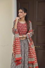 Kashish with Bagru Print TouchLehenga set
