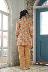 SUNSHINE FLORAL BLOCK PRINT CO-ORD SET