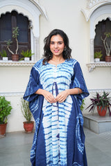 INDIGO DREAM TIE-DYE KAFTAN