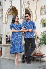 INDIGO HARMONY COUPLE OUTFIT SET