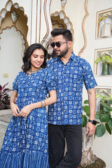 INDIGO HARMONY COUPLE OUTFIT SET