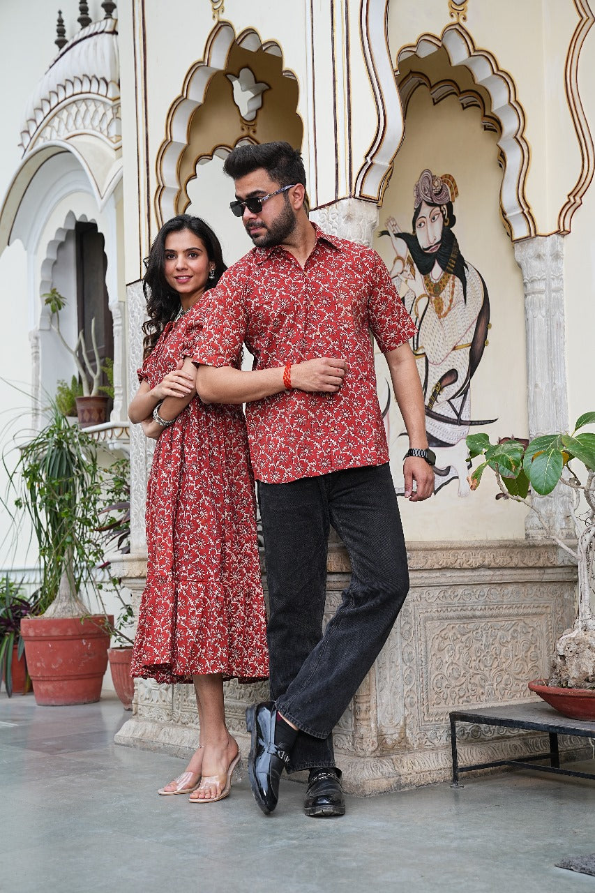 BAGRU PRINTED  COUPLE SET