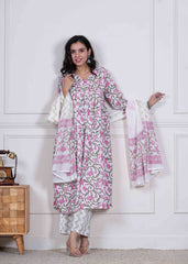 PHOOLKARI BAGEECHA – A BLOOM IN BLUSH 3 PIECE SUIT SET