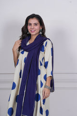 NEEL BINDU – INDIGO WHIMSY 3 PIECE SUIT SET