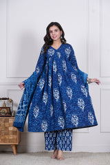 NEELIKA – MIDNIGHT HUES INDGO 3 PIECE SET