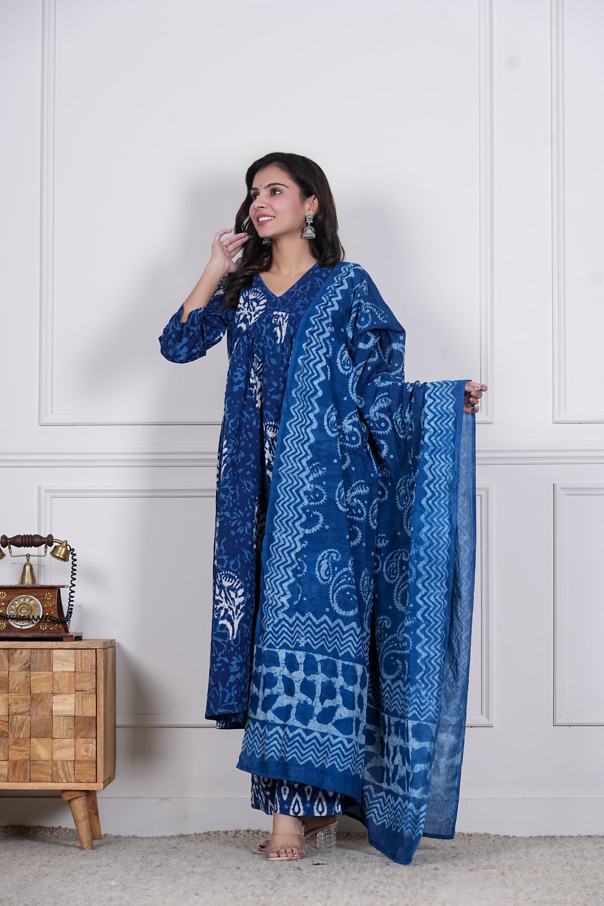 NEELIKA – MIDNIGHT HUES INDGO 3 PIECE SET