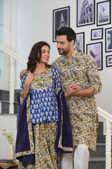 NeelKanth -  Handblock Couple Set