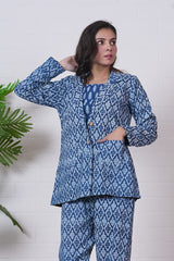 INDIGO ESSENCE” HAND BLOCK 3-PIECE SET