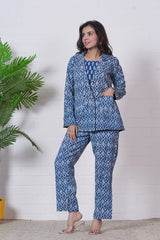 INDIGO ESSENCE” HAND BLOCK 3-PIECE SET