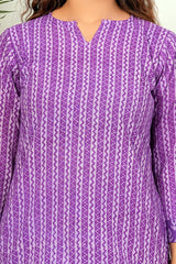 GULABI LEHER” COTTON TOP