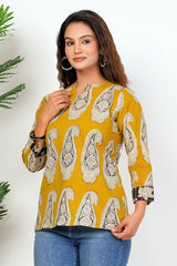 MUSTARD RAJVANSHI - COTTON TOP