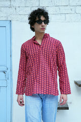 RANGREZA RED - MEN’S COTTON SHIRT