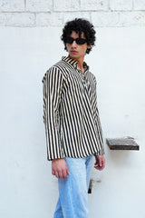 MIDNIGHT STRIPE MEN’S KURTA