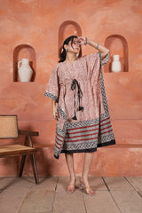 GERUA REKHA – HANDCRAFTED KAFTAAN DRESS